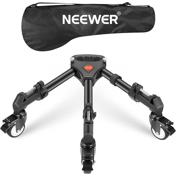 NEEWER Heavy Duty Tripod Dolly with Rubber Wheels