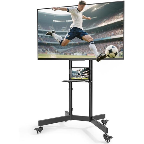 Heavy Duty Rolling TV Stand for 32-86 Inch TVs