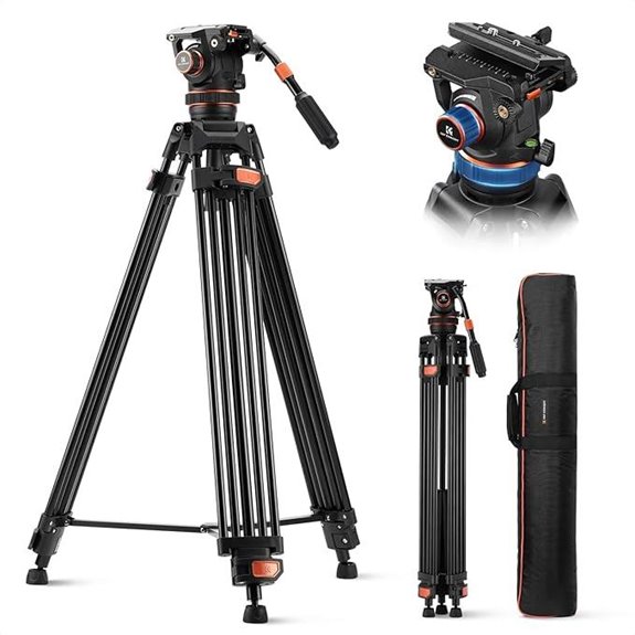 K&F CONCEPT 75 Heavy Duty Video Tripod