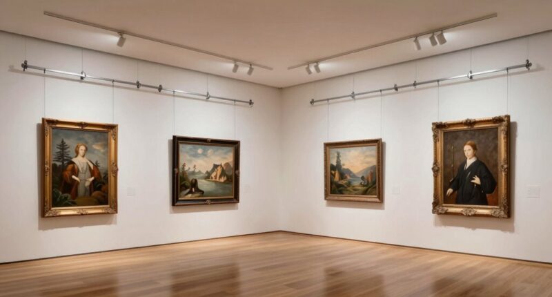 heavy frame gallery hanging