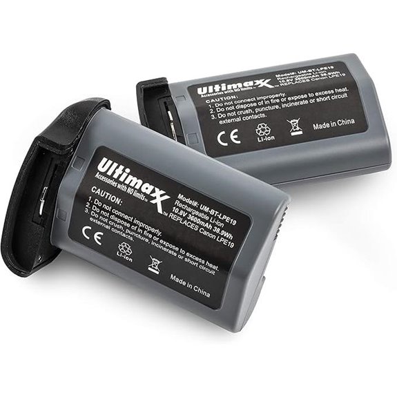 high capacity lp e19 batteries