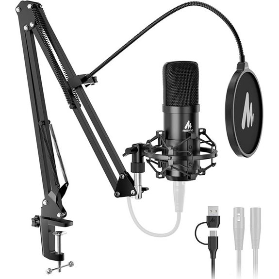 MAONO Condenser Microphone with USB/XLR 192kHz