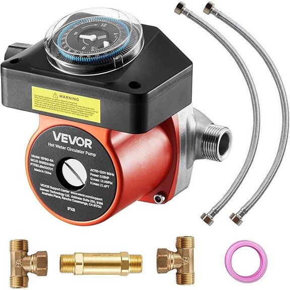VEVOR Hot Water Recirculating Pump with Timer