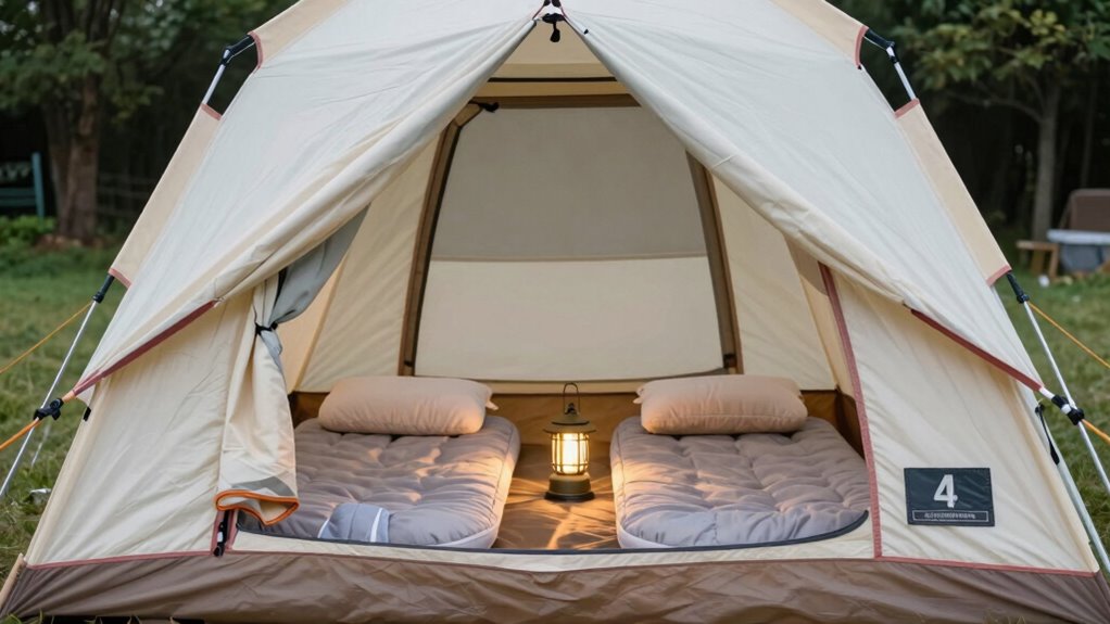 interpreting tent capacity accurately