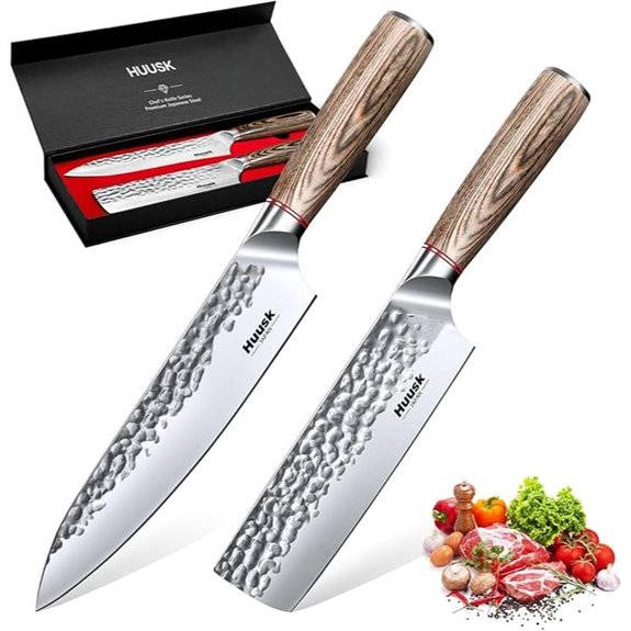 Huusk Japanese Kitchen Knife Set (2-Piece)