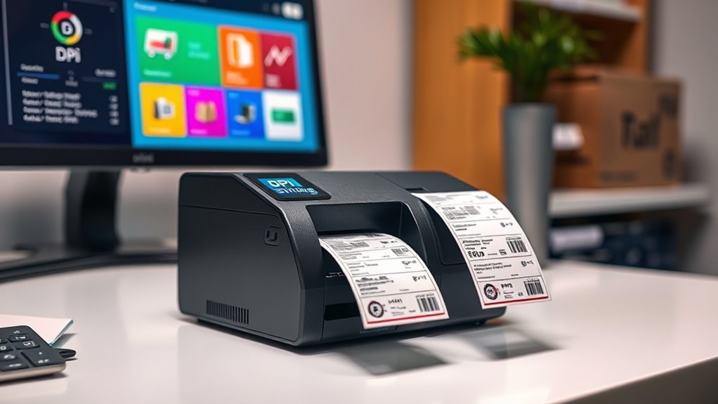 key business label printer features