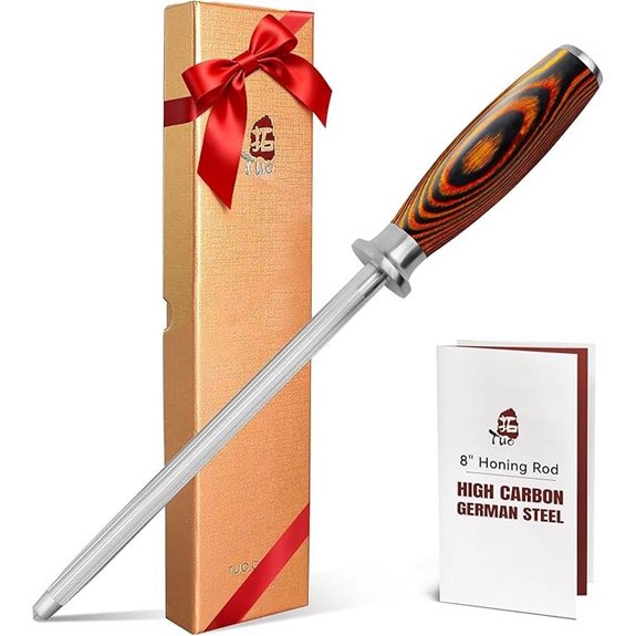 TUO Honing Rod for Kitchen Knife Sharpening