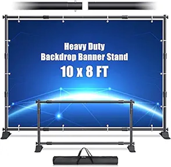 Backdrop Banner Stand 10x8ft for Photography and Events