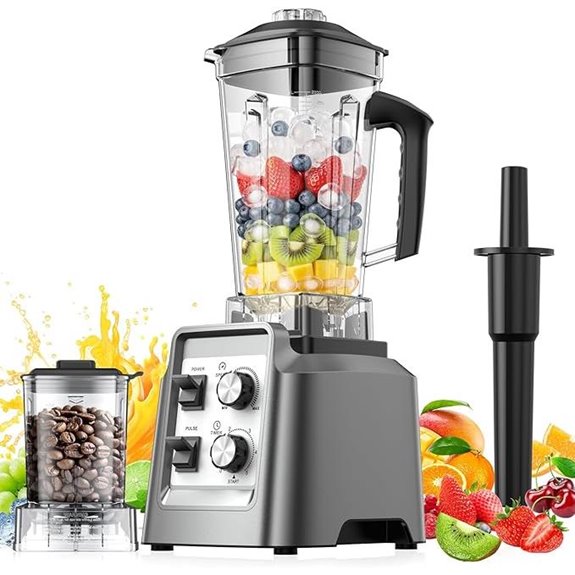 Blender with 68Oz. Container & Grinder Self-Cleaning