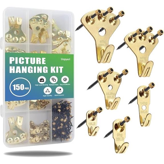 Heavy Duty Picture Hangers Kit (150 pcs)