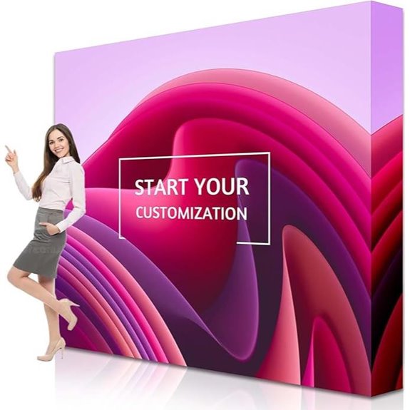 Custom Fabric Trade Show Display Stand (10×7.5 FT)