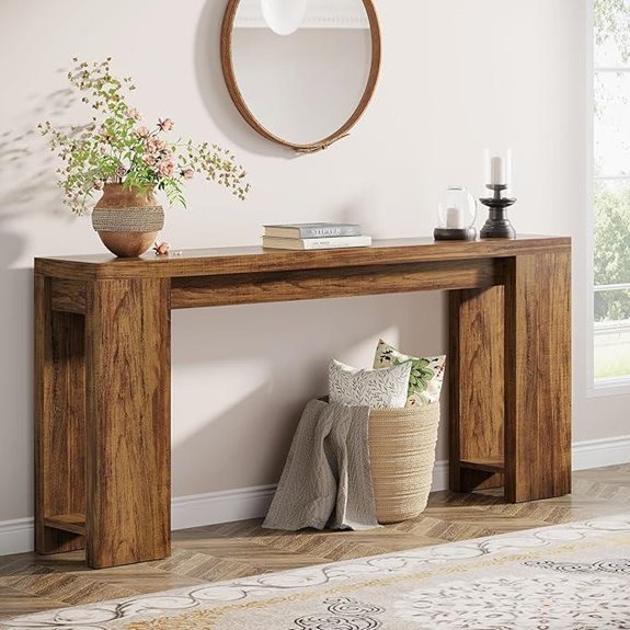 Tribesigns 70.9-Inch Farmhouse Console Table