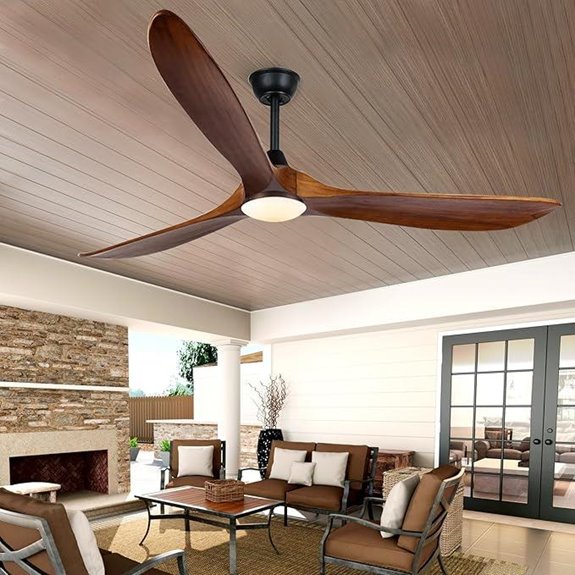 70-Inch Outdoor Ceiling Fan with Lights and Reversible Motor