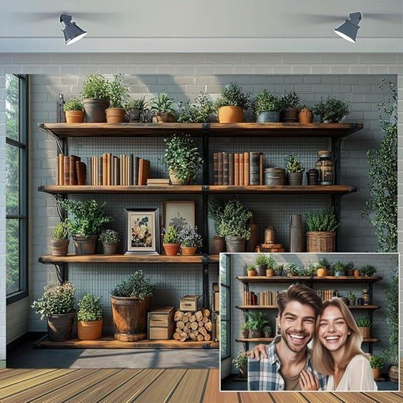 7x5ft Podcast Office Photography Backdrop Wall Decor