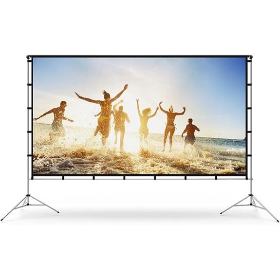 Vamvo 100-Inch Portable Foldable Projector Screen
