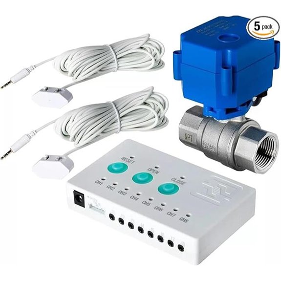 Water Leak Detector with Shut-Off Valve System