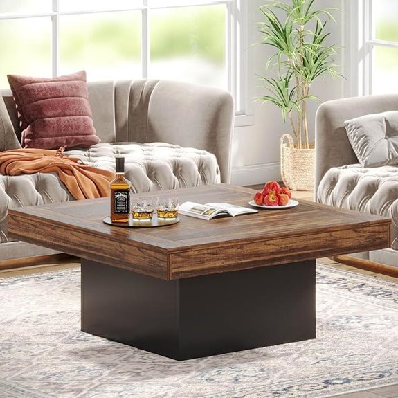 Tribesigns LED Coffee Table for Living Room