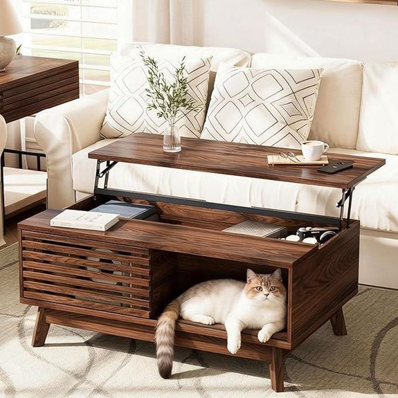 HAIOOU Lift Top Coffee Table with Storage