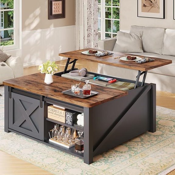Sedeta 31.5 Lift Top Coffee Table with Storage