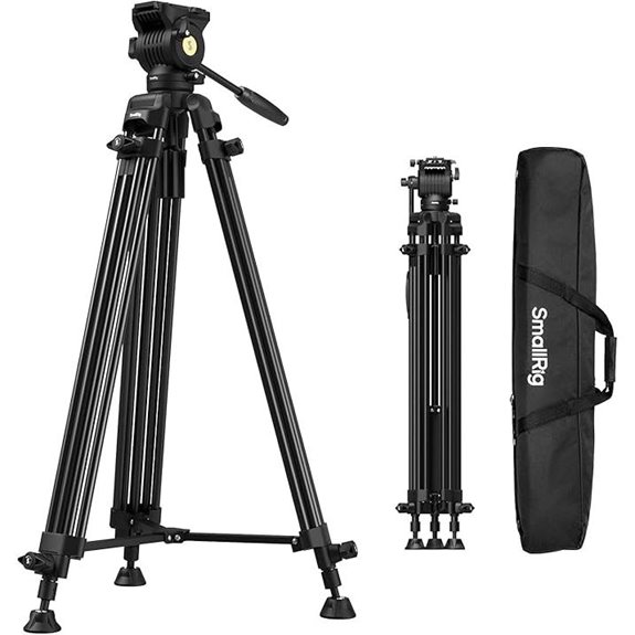 SmallRig 73 Aluminum Video Tripod with Fluid Head