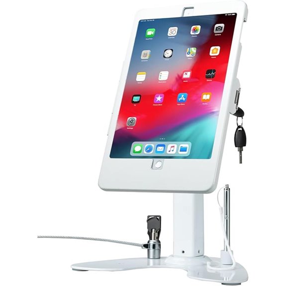 Dual Kiosk Stand with Locking Case and Accessories
