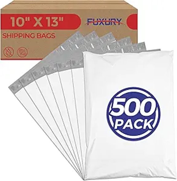 Fuxury 500 Poly Mailers 10x13 Shipping Bags