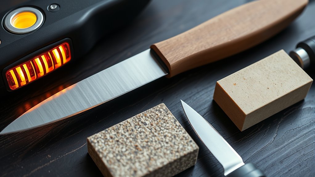 maintain steady sharpening pressure