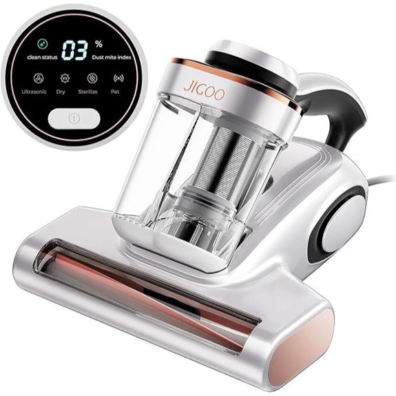 JIGOO Mattress Vacuum with Dust Sensor & UV