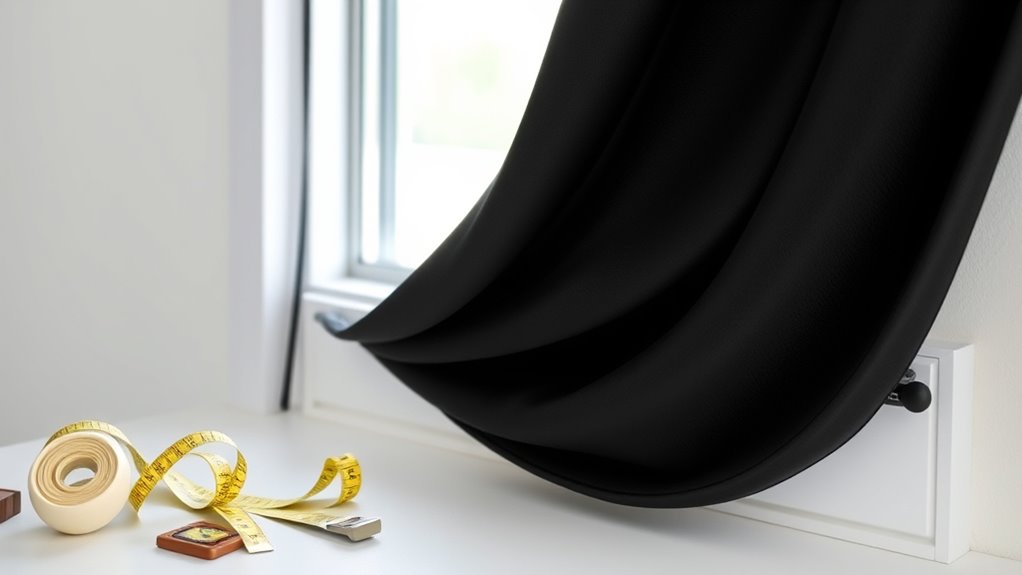 measure curtains and windows