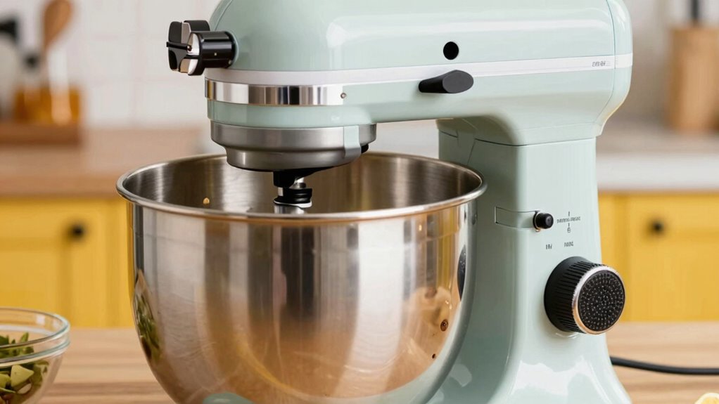 monitor mixer speed carefully