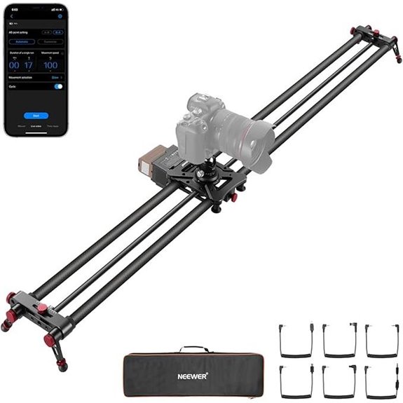 NEEWER 47.2 Motorized Camera Slider with Wireless Control