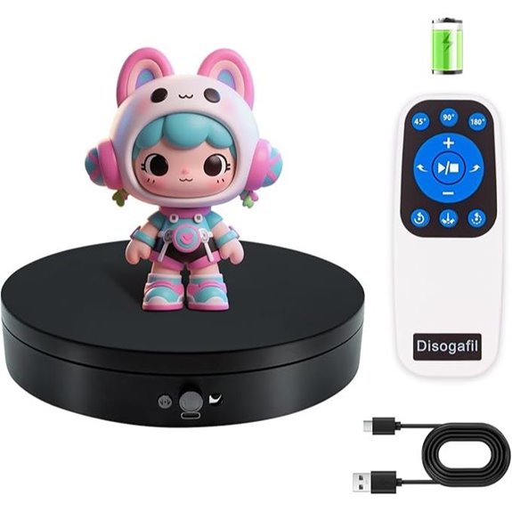 Motorized Rotating Display Stand with Remote