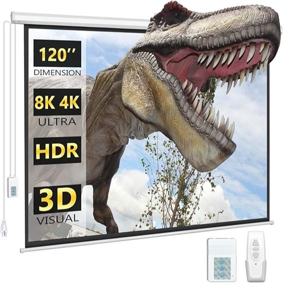 DINAH 120 Motorized Electric Projector Screen