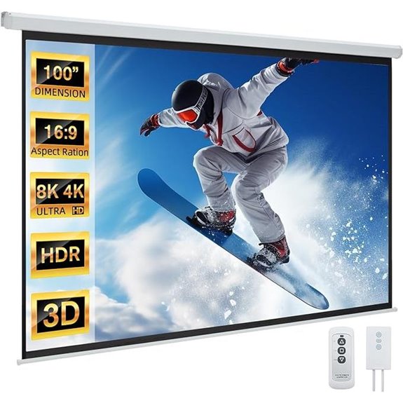 YODOLLA 100 Motorized Electric Projector Screen
