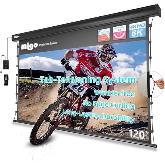 MIGO 120 Motorized Projector Screen for Indoor Home