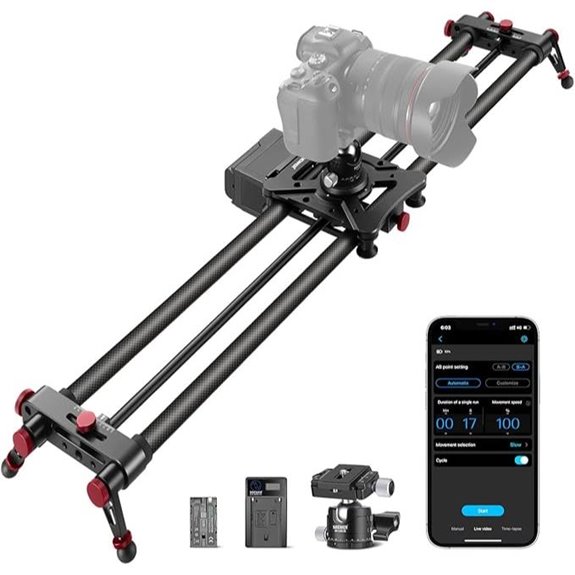 NEEWER 80cm Motorized Camera Slider with App Control