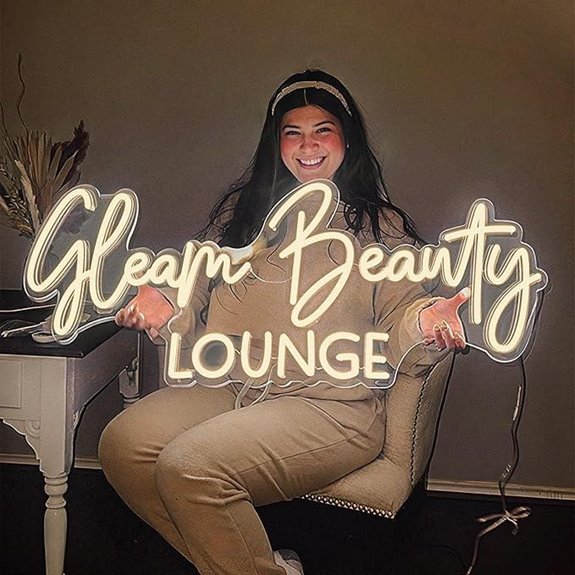 Custom Neon Sign for Business Logo Studio Shop Bar