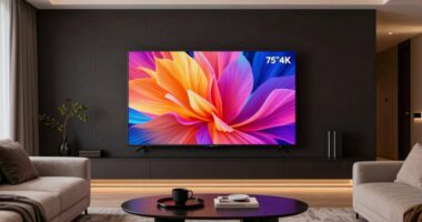 optimal 75 inch 4k viewing