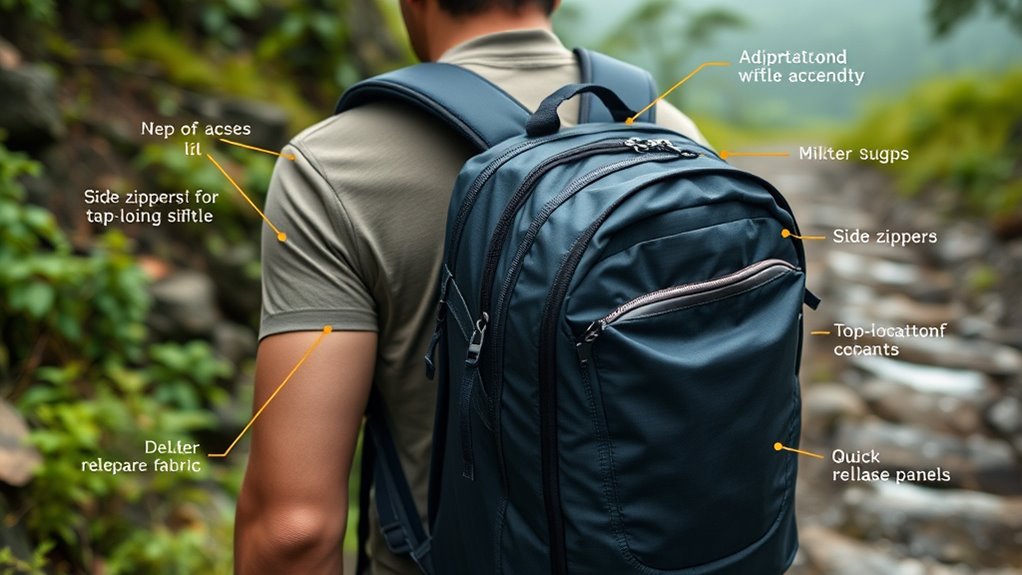 optimal camera backpack arrangement