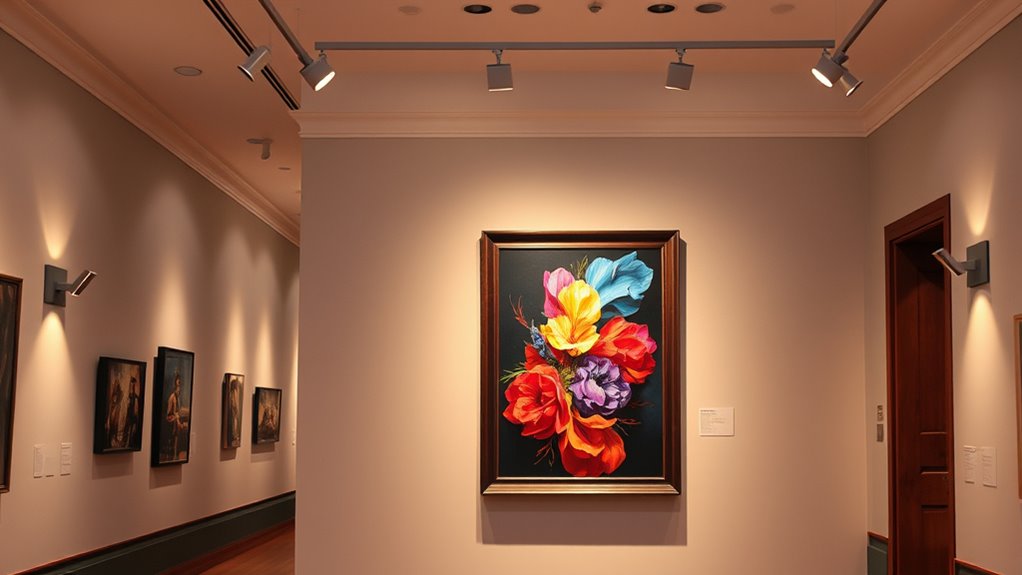 optimal museum display lighting