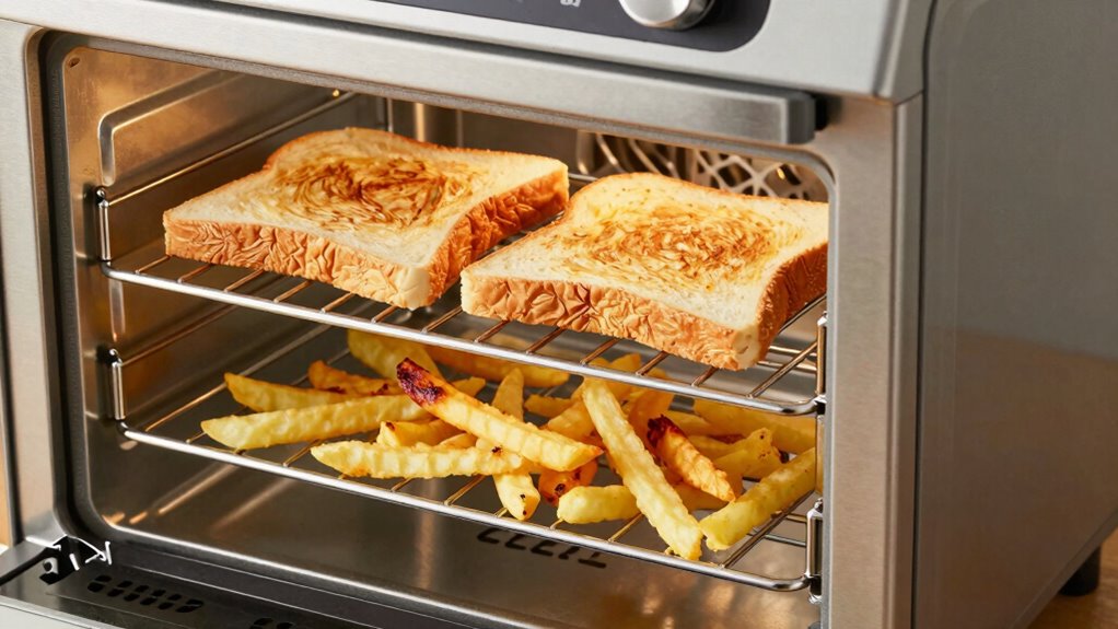 optimized air fryer heat flow