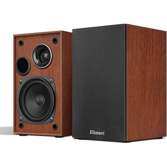 Passive 2-Way Bookshelf Speakers with Woofer and Tweeter