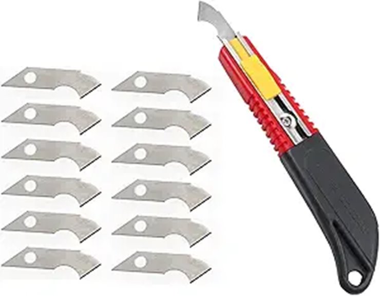 PVC Acrylic Board Hook Knife with 10 Blades