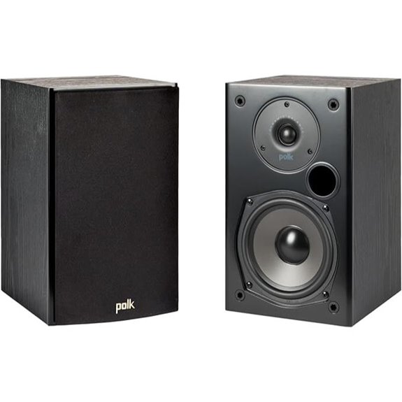 Polk Audio T15 Bookshelf Speakers Deep Bass Wall-Mount