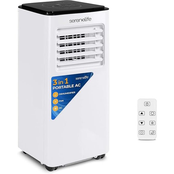 SereneLife 8000 BTU Portable 3-in-1 Air Conditioner