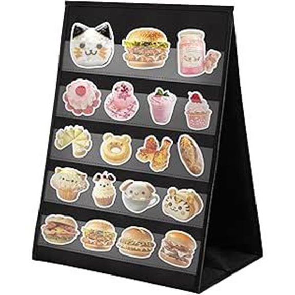 Portable 5-Tier Sticker & Card Display Stand