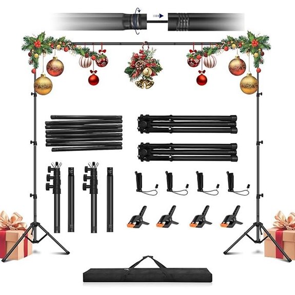 Jiang&Rong Portable 10x6.5ft Backdrop Stand Kit