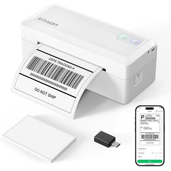 Portable Bluetooth 4x6 Thermal Label Printer