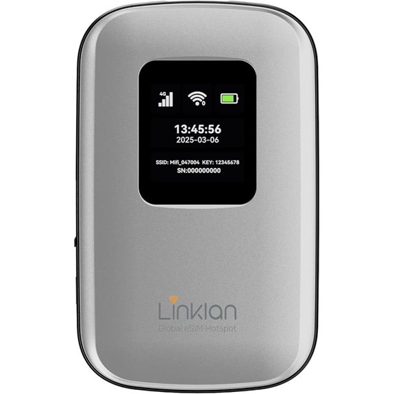Portable eSIM WiFi Hotspot for 16 Devices Worldwide