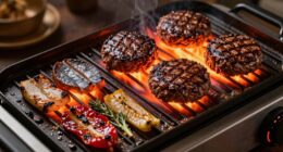 portable grill heat zone